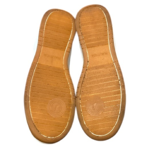 Nautical Men's White Sneakers with Brown Logo on EUC, size 11. - Picture 7 of 8